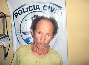 Imagem cedida pela polícia mostra o lavrador José Agostinho Bispo Pereira, 54, acusado de abuso sexual