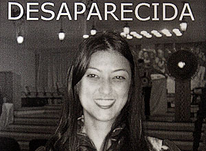Cartaz com a foto de Mércia divulgado pela família após  desaparecimento no dia 23 de maio