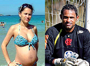 Eliza Samudio e Bruno Fernandes; goleiro  acusado pelo desaparecimento da ex-amante, vista pela ltima vez em junho
