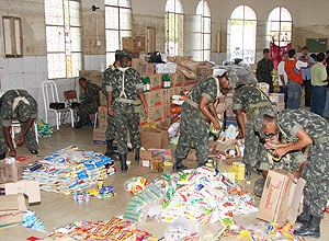Exrcito de Alagoas organiza donativos; Estado recebeu doaes da Venezuela
