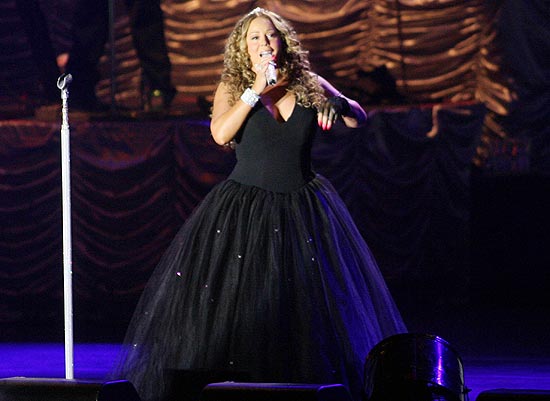 Cantora Mariah Carey durante apresentao na 55 Festa de Peo de Barretos, no interior de SP