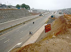 Novo trecho da avenida Jacu-Pssego, no extremo leste da cidade, que ligar a rodovia Ayrton Senna ao Rodoanel