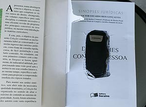 celular escondido em livro jurdico apreendido no CPP de Palmas (TO)