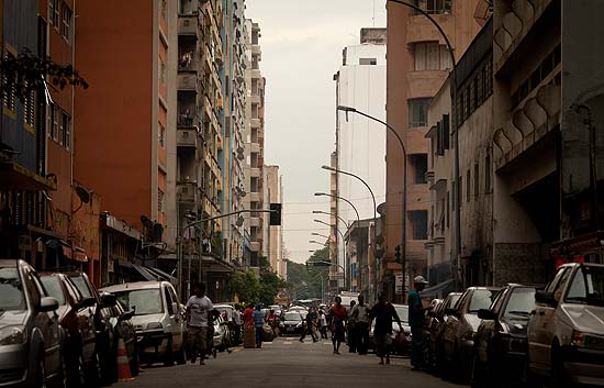 Rua Guaianazes, na região central, que será desapropriada pelo projeto Nova Luz