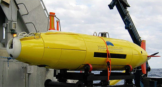 Submarino-rob Remus, que ser usado na quarta operao de buscas pelos destroos do voo 447 da Air France