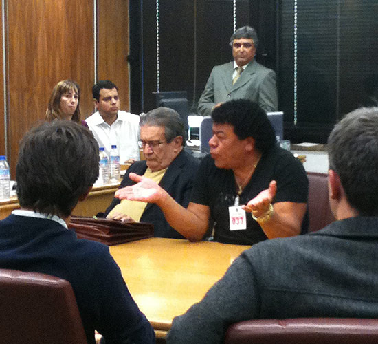 Presidente do Sindicato dos Rodovirios do ABC, Francisco Mendes da Silva, o Chico, durante audincia