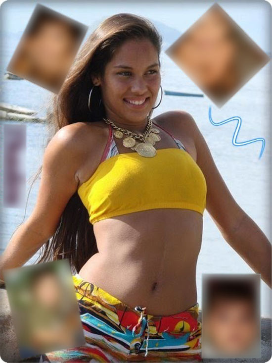 A modelo Luana Rodrigues