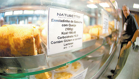 Com quatro unidades na Cmara, restaurante Naturetto expe cartazes com as informaes nutricionais