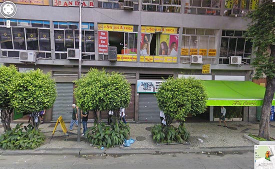 Restaurante Filé Carioca, que explodiu nesta quinta-feira, no Rio de Janeiro, em imagem do Google Earth