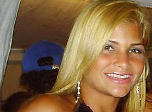 Danúbia de Souza Rangel, 27, namorada do ex-chefe do tráfico na favela da Rocinha Antônio Bonfim Lopes, o Nem