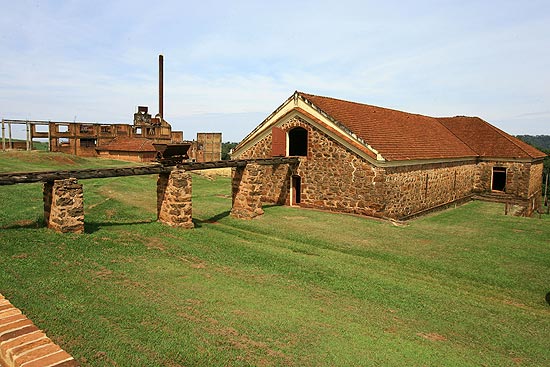 Vista da tuia de café da fazenda Santa Cecília, em Cajuru, que criou o Centro de Memória da Mogiana