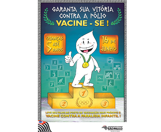 So Paulo quer vacinar 2,8 milhes de crianas contra a paralisia infantil no sbado