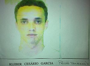 Kleber Cesrio Garcia, suspeito de matar o PM Joaquim Cabral de Carvalho