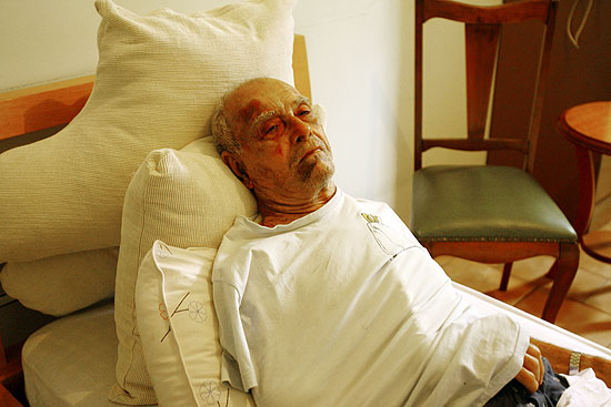 O aposentado Sebastio Lopes de Faria, 88, que foi espancado durante um assalto em Ribeiro Preto