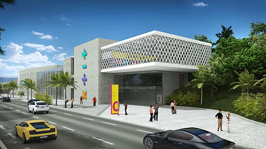 Projeto da fachada do "museu da matemática", no Rio, que deve ficar pronto até 2014