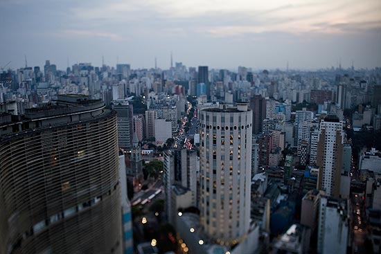 Imagem area da regio central de So Paulo; Alckmin inicia processo licitatrio para construir moradias