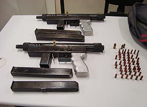 Armas e munies apreendidas com criminoso na Grande SP