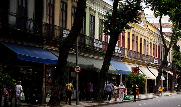 Lojas da rua da Carioca, na regio central de SP; comrcio tradicioal vira patrimnio imaterial