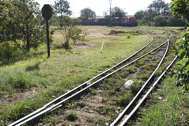 Local onde funciona a oficina de locomotiva da ALL (Amrica Latina Logstica), em Araraquara