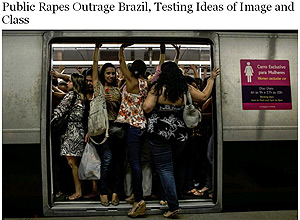 Jornal americano "The New York Times" fala sobre aumento de casos de estupro em locais pblicos da cidade do Rio de Janeiro