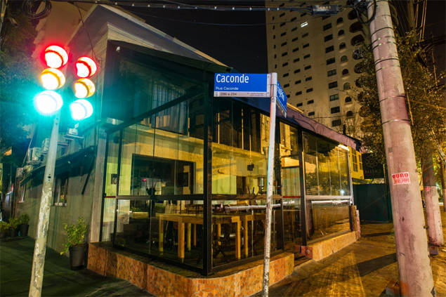 Fachada do restaurante Pecorino Bar e Trattoria, no Jardim Paulista, regio central de SP, alvo de arrasto na noite de quinta