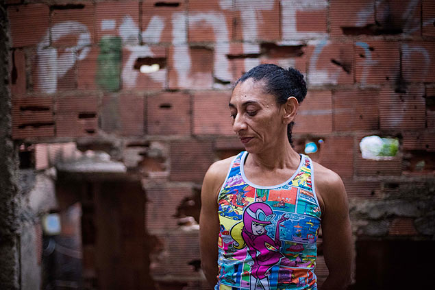 Elizabeth Gomes da Siva, esposa do pedreiro Amarildo Souza, morador da Rocinha, desaparecido desde 14 de julho de 2013