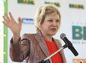 A ministra da Cultura, Marta Suplicy, em inaugurao de CEU (Centro de Artes e Esportes Unificados) em Mato - SP