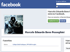 Página do Facebook do menino tinha foto de personagem assassino