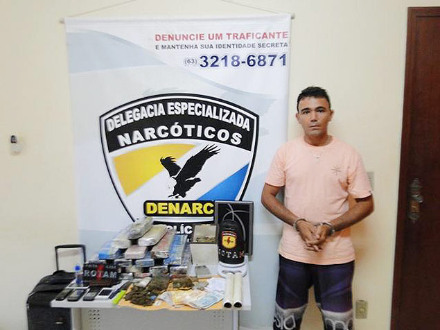 Polcia do Tocantins apreende 30 kg em casa de traficante na capital estadual Palmas