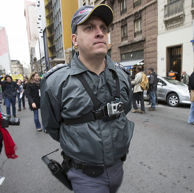 Giampaolo Gianquinto, tenente da Polcia Militar responsvel por filmar manifestaes em So Paulo 