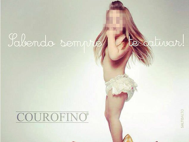 Campanha publicitria com criana 'erotizada'  retirada do ar