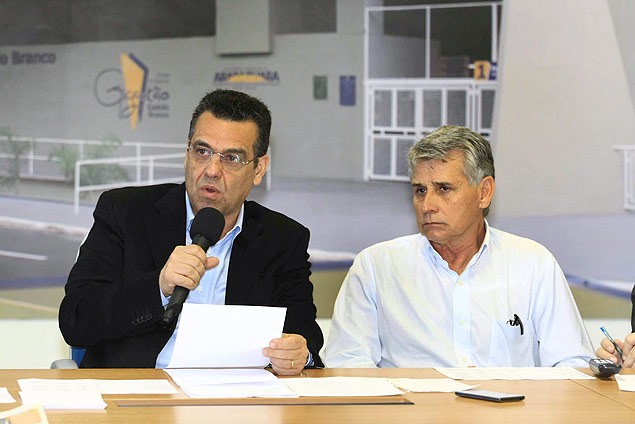 O prefeito de Araraquara (SP), Marcelo Barbieri, e seu vice, Coca Ferraz, que escaparam de cassao em julgamento do TRE