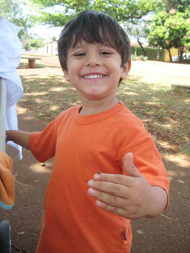 O menino Joaquim Ponte Marques, 3, que foi encontrado morto aps sumio em Ribeiro Preto