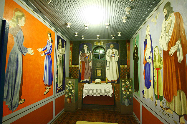 Capela no Museu Casa de Portinari, em Brodowski, no interior de So Paulo