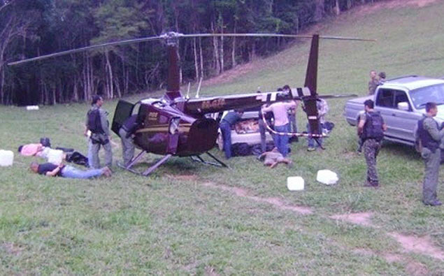 Polcia Federal apreende helicptero com drogas de empresa do deputado estadual Gustavo Perrella (SDD-MG)