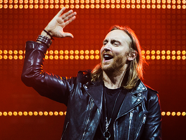 David Guetta durante apresentao no Rock in Rio de 2013