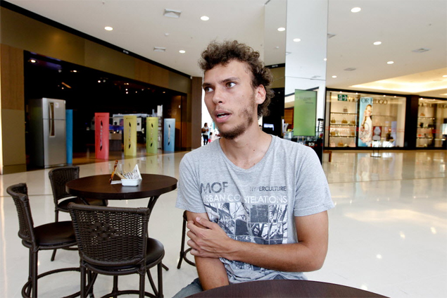 O estudante da UnB Franklin Melo, 23, organizador do "rolezinho" em shopping de Braslia, marcado para 25 de janeiro