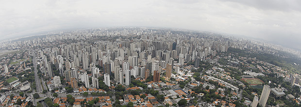 Veja imagem panormica da cidade de So Paulo, que completa 460 anos
