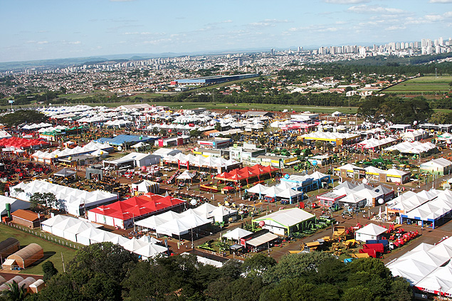 Imagem area da Agrishow, em Ribeiro Preto, maior feira do agronegcio da Amrica Latina