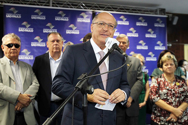 Governador Geraldo Alckmin em evento nesta quarta-feira (21) na Santa Casa de Ribeiro Preto