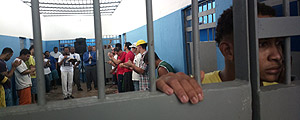 Grupo de detentos em um cela em presídio do Complexo Penitenciário de Pedrinhas, em São Luís (MA) (Marlene Bergamo - 6.jan.2014/Folhapress) Grupo de detentos em um cela em presídio do Complexo Penitenciário de Pedrinhas, em São Luís (MA) (Marlene Bergamo - 6.jan.2014/Folhapress)