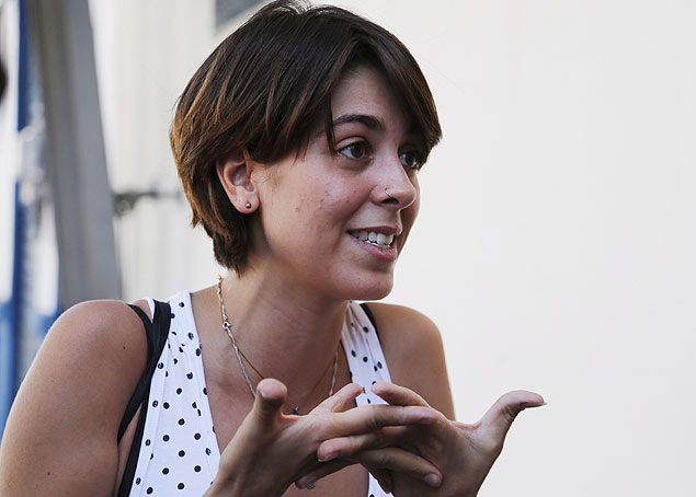A ativista Elisa Quadros, conhecida como Sininho