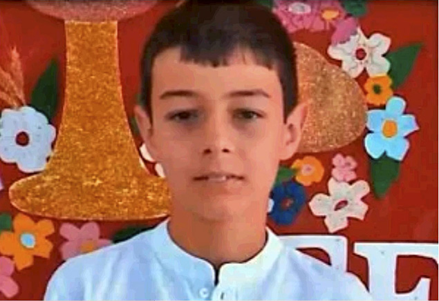 Foto do menino Bernardo Uglione Boldrini, morto em 2010, aos 11 anos, no Rio Grande do Sul