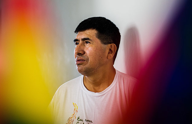 O pastor boliviano, Zacarias Saavedra 61, que teve dificuldades para se regularizar no pas