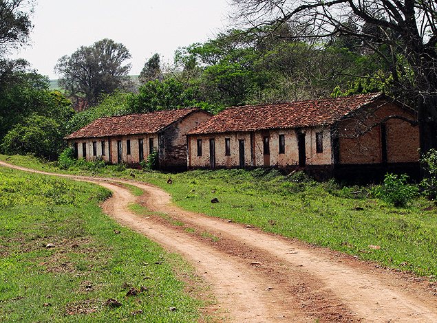 Casas da antiga colnia da fazenda Santa Rita, em Ribeiro Preto 