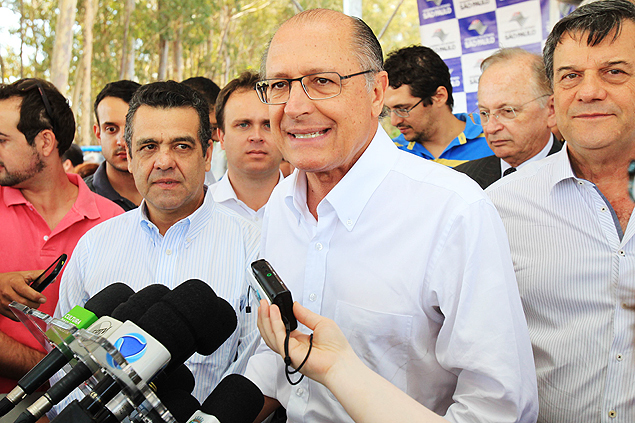 O governador Geraldo Alckmin (PSDB), em entrevista durante entrega de duplicação de rodovia em Araraquara 