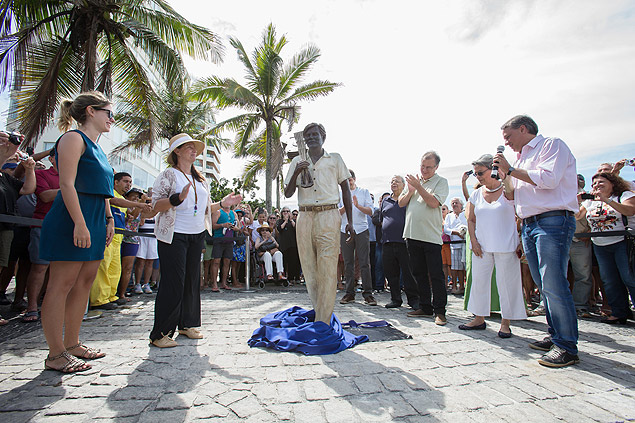 Inaugurao da esttua do maestro Tom Jobim no calado de Ipanema
