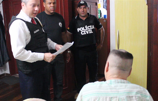 Bispo Joo Marcos Porto Maciel  detido pela policia em Caapava do Sul (RS) 
