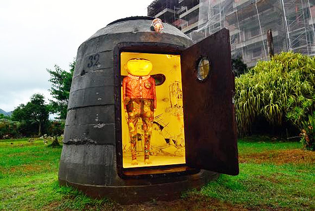 A obra O Bunker, da dupla de artistas plsticos Osgemeos,  primeira instalao permanente da dupla no Rio de Janeiro