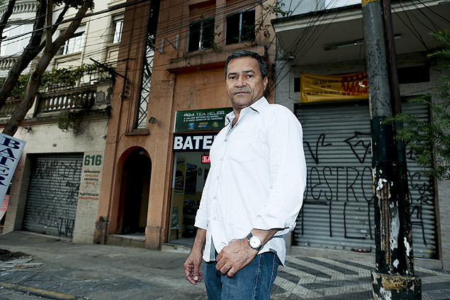 Morador de Campos Elseos Antnio Izio Silva, 55, diz que um hotel para viciados vai destruir a regio